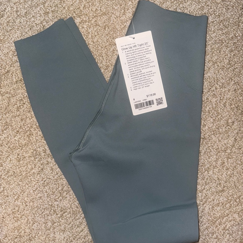 Lululemon Glow Up HR Tight 25” Crater Blue
